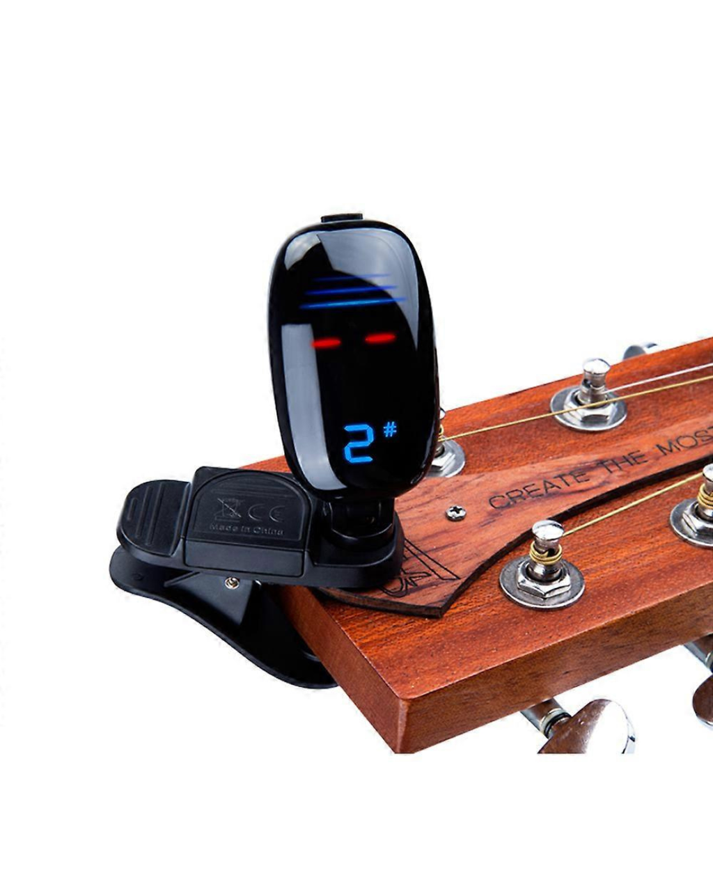 FZONE FT-16 CLIP ON CHROMATIC TUNER FOR GUITAR, BASS, VIOLIN AND UKULELE