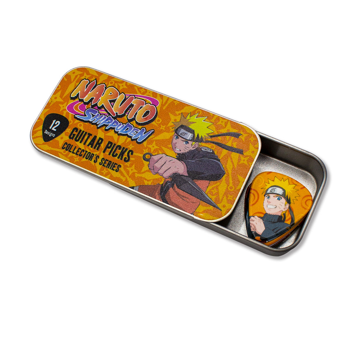 Naruto Shippuden Guitar Pick Tin - Collector's Series - Set of 12 Picks