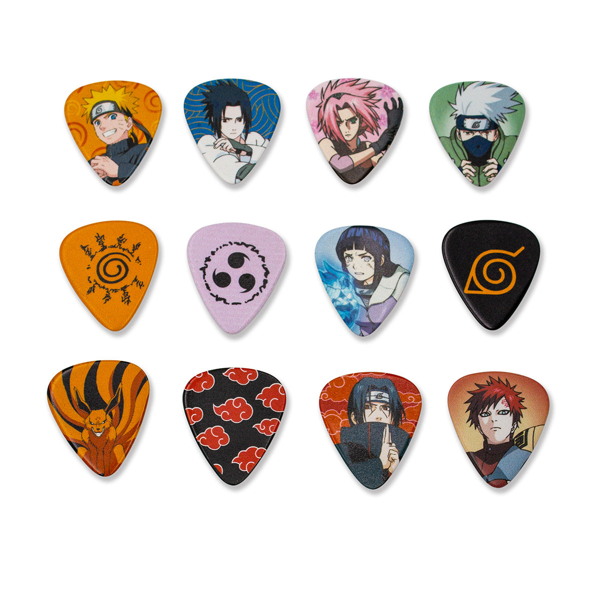 Naruto Shippuden Guitar Pick Tin - Collector's Series - Set of 12 Picks