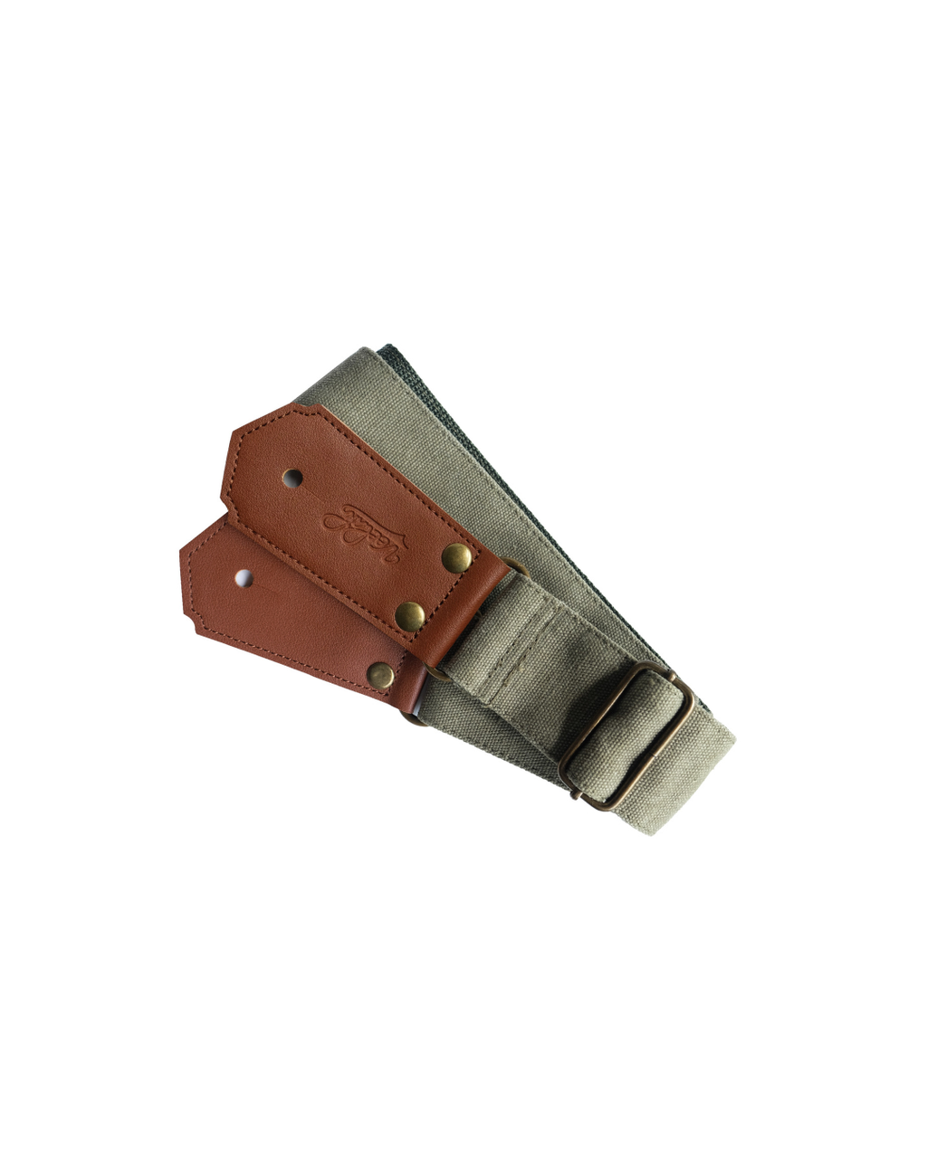 VEELAH CANVAS GUITAR STRAP - BLACK, NAVY GREEN, TEAL GREEN