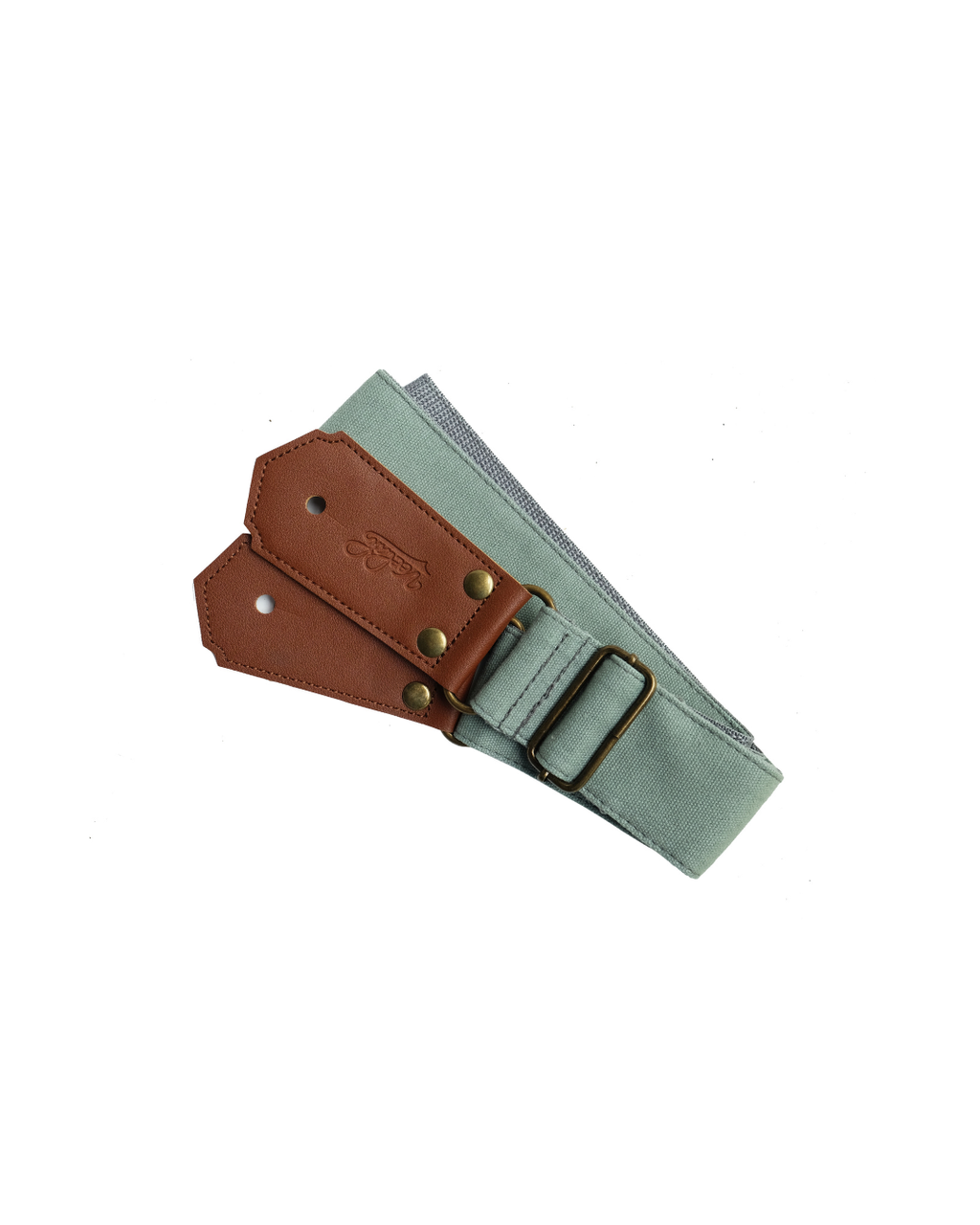 VEELAH CANVAS GUITAR STRAP - BLACK, NAVY GREEN, TEAL GREEN