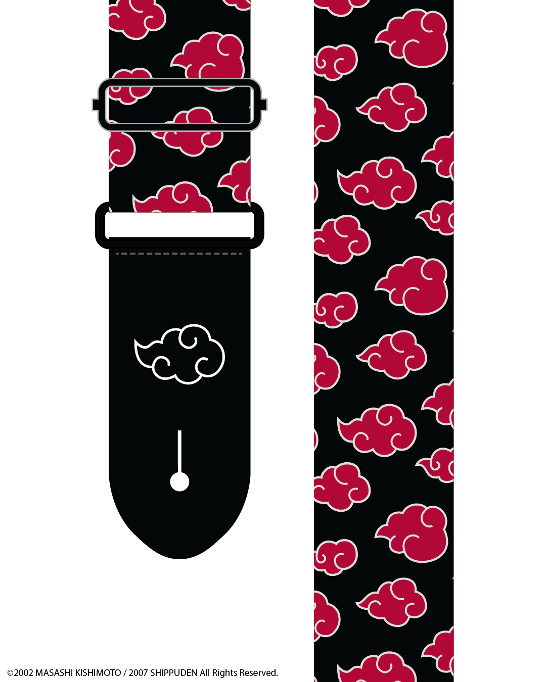 Naruto Shippuden Guitar Strap - Akatsuki Cloud