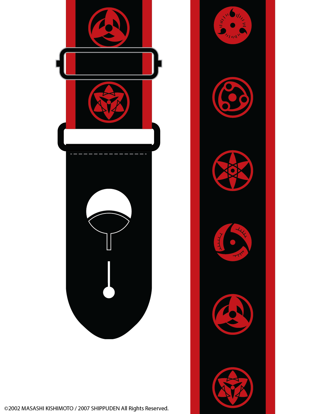 Naruto Shippuden Guitar Strap - Sharingan