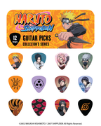 Naruto Shippuden Guitar Pick Tin - Collector's Series - Set of 12 Picks
