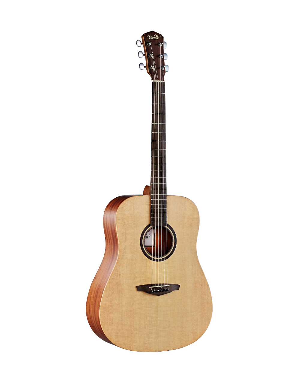 VEELAH V1 SERIES GUITAR - ACOUSTIC DREADNOUGHT, SOLID TOP - SPRUCE W/ VEELAH LUXURY PADDED GIG BAG