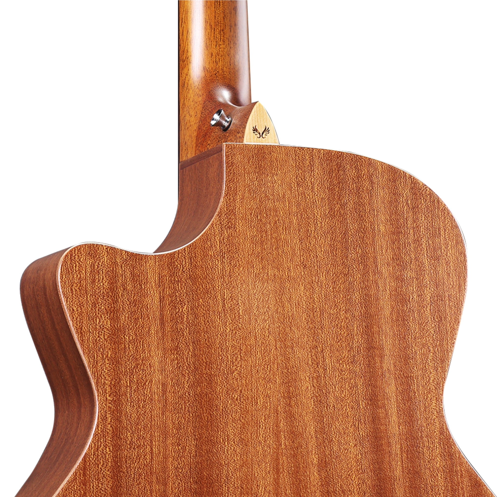 VEELAH V1 SERIES GUITAR - ACOUSTIC GA WITH CUTAWAY, SOLID TOP - MAHOGANY W/ VEELAH LUXURY PADDED GIG BAG