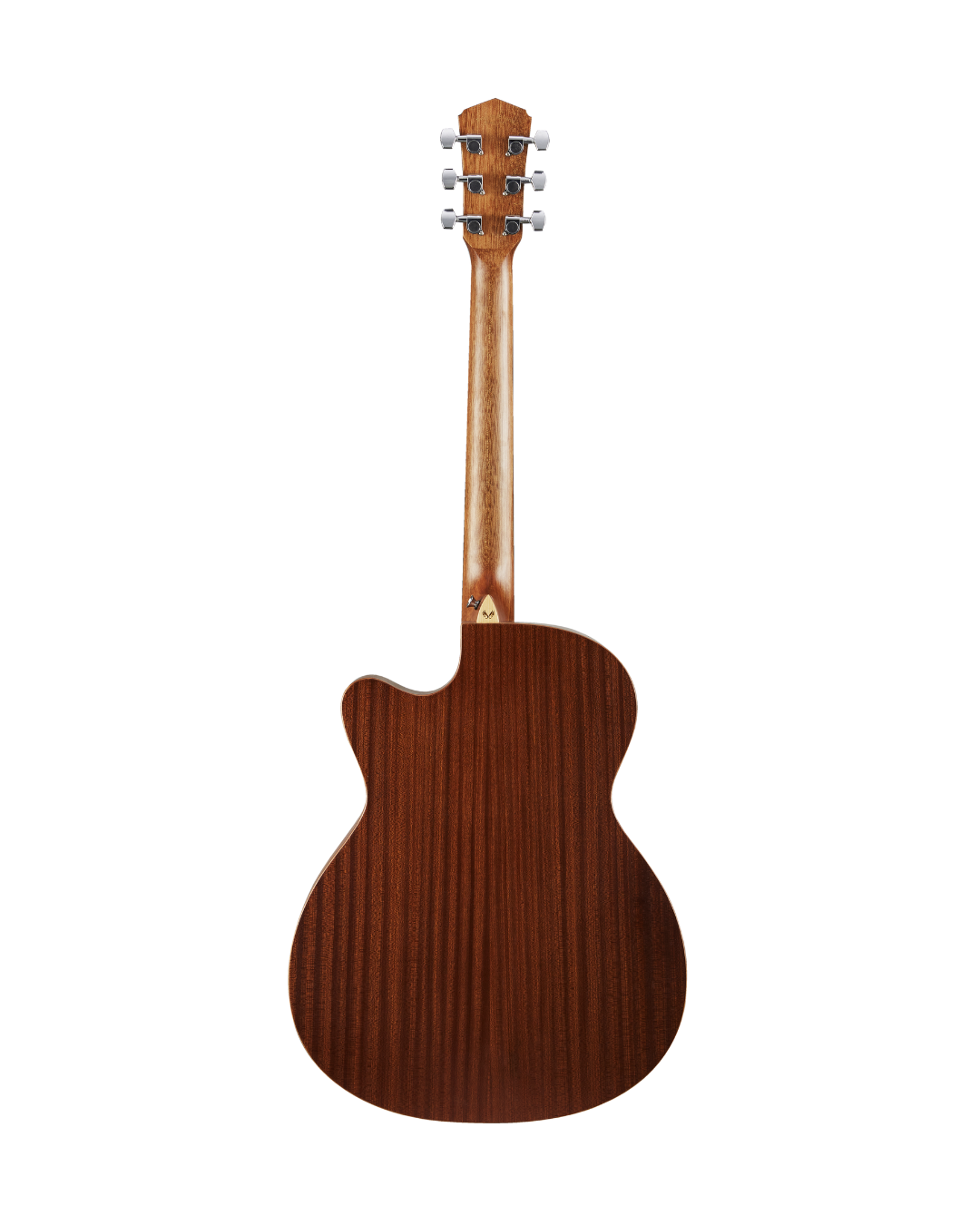 VEELAH V1 SERIES GUITAR - ELECTRO ACOUSTIC OM WITH CUTAWAY, SOLID TOP, MAHOGANY W/ VEELAH LUXURY PADDED GIG BAG