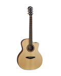 VEELAH V3 SERIES GUITAR - ELECTRO ACOUSTIC GA WITH CUTAWAY, SOLID TOP - NATURAL SPRUCE W/ VEELAH LUXURY PADDED GIG BAG