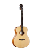 VEELAH V3 SERIES GUITAR - ACOUSTIC OM, SOLID TOP - NATURAL SPRUCE W/ VEELAH LUXURY PADDED GIG BAG