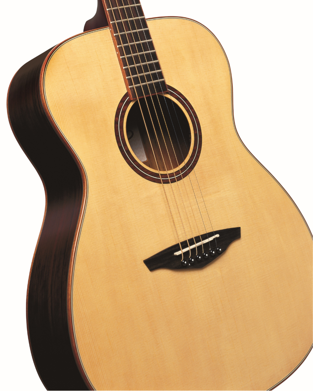 VEELAH V3 SERIES GUITAR - ACOUSTIC OM, SOLID TOP - NATURAL SPRUCE W/ VEELAH LUXURY PADDED GIG BAG