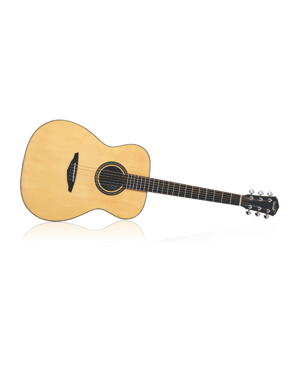 VEELAH V3 SERIES GUITAR - ACOUSTIC OM, SOLID TOP - NATURAL SPRUCE W/ VEELAH LUXURY PADDED GIG BAG