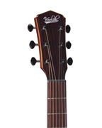 VEELAH V4 SERIES GUITAR - ELECTRO ACOUSTIC GA WITH CUTAWAY, SOLID TOP, ARM REST, SATIN BLACK W/ VEELAH LUXURY PADDED GIG BAG