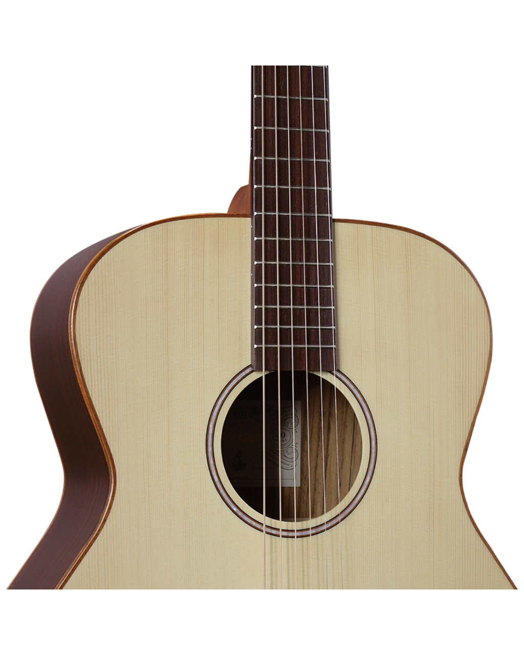 VEELAH V4 SERIES GUITAR - ELECTRO ACOUSTIC OM, SOLID TOP, ARM REST, NATURAL W/ VEELAH LUXURY PADDED GIG BAG