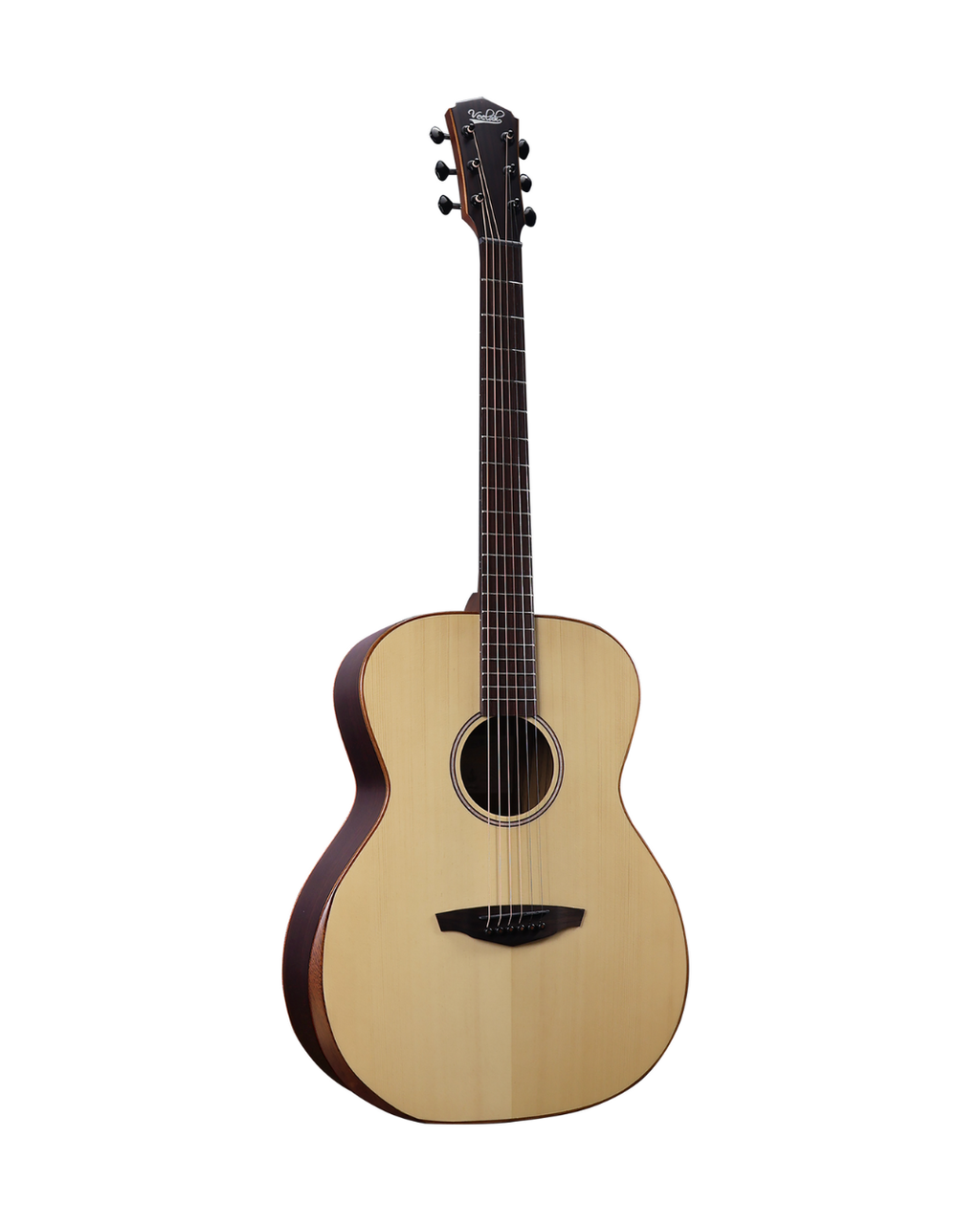 VEELAH V4 SERIES GUITAR - ELECTRO ACOUSTIC OM, SOLID TOP, ARM REST, NATURAL W/ VEELAH LUXURY PADDED GIG BAG