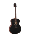 VEELAH V4 SERIES GUITAR - ELECTRO ACOUSTIC OM, SOLID TOP, ARM REST, SATIN BLACK W/ VEELAH LUXURY PADDED GIG BAG