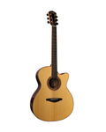 VEELAH V5 SERIES GUITAR, ELECTRO OM WITH CUTAWAY, SOLID TOP, SPRUCE W/ VEELAH LUXURY PADDED GIG BAG