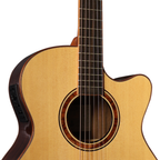 VEELAH V5 SERIES GUITAR, ELECTRO OM WITH CUTAWAY, SOLID TOP, SPRUCE W/ VEELAH LUXURY PADDED GIG BAG