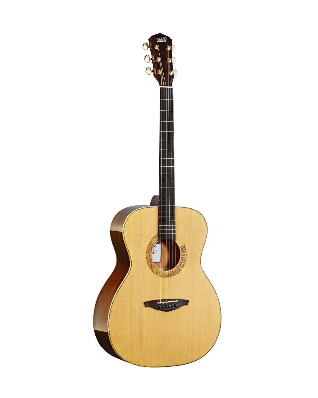VEELAH V7 SERIES GUITAR - ALL SOLID ACOUSTIC OM, SOLID TOP, BACK & SIDES, SITKA SPRUCE W/ VEELAH LUXURY PADDED GIG BAG