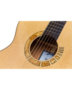 VEELAH V7 SERIES GUITAR - ALL SOLID ACOUSTIC OM, SOLID TOP, BACK & SIDES, SITKA SPRUCE W/ VEELAH LUXURY PADDED GIG BAG