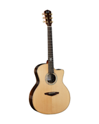 VEELAH V8 SERIES GUITAR - ALL SOLID ACOUSTIC GA WITH CUTAWAY, SOLID TOP, BACK & SIDES, SITKA SPRUCE W/ VEELAH LUXURY PADDED GIG BAG