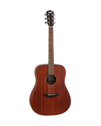 VEELAH VERO SERIES GUITAR, ACOUSTIC DREADNOUGHT, MAHOGANY TOP W/ VEELAH PADDED GIG BAG