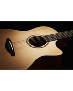 VEELAH VERO SERIES GUITAR, ACOUSTIC GA WITH CUTAWAY, SPRUCE TOP W/ VEELAH PADDED GIG BAG