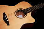 VEELAH VERO SERIES GUITAR, ACOUSTIC GA WITH CUTAWAY, SPRUCE TOP W/ VEELAH PADDED GIG BAG