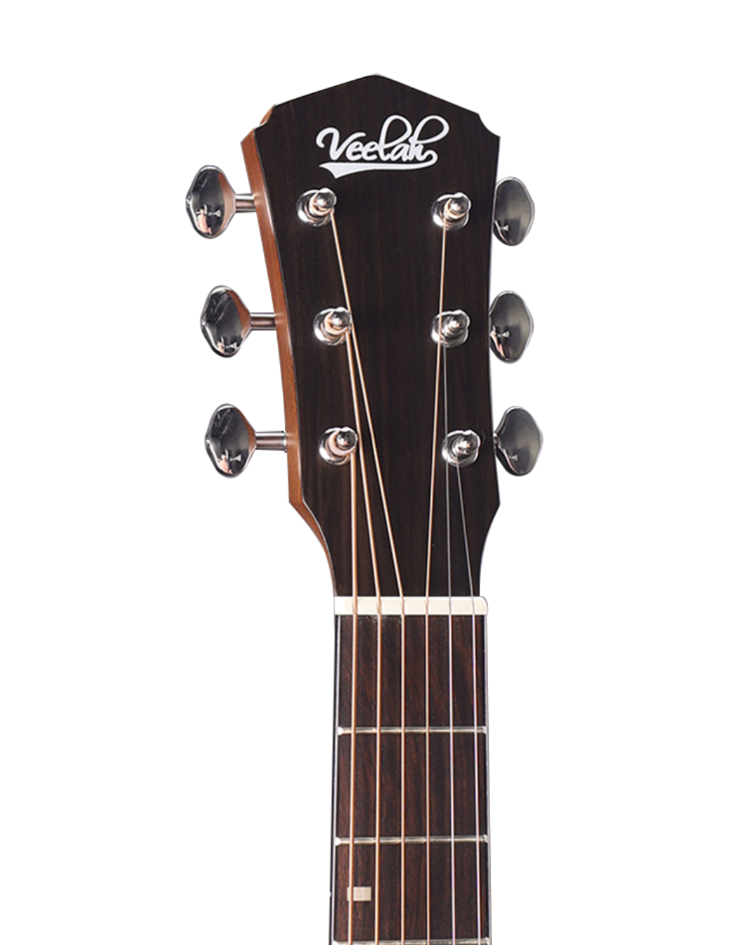 VEELAH VERO SERIES MINI CAMPER GUITAR, ACOUSTIC, SPRUCE TOP W/ VEELAH PADDED GIG BAG